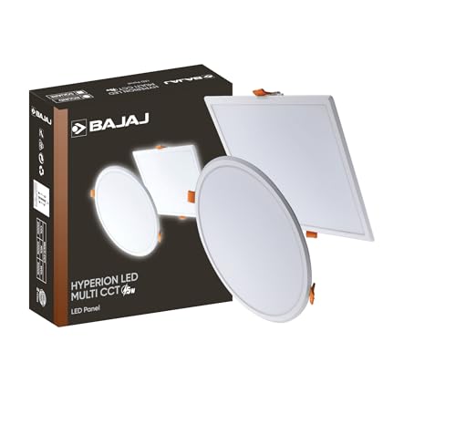 Bajaj Hyperion LED Multi CCT Panel | 5W Square LED Surface L...