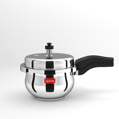 Lifelong Stainless Steel Curve Pressure Cooker 3Liters | Ind...