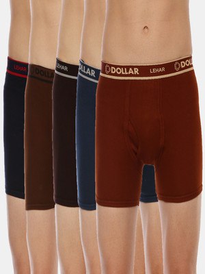 Dollar Men Dollar Lehar Mens Combed Cotton Trunk - Pack of 5...