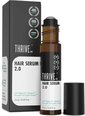 ThriveCo Hair Growth Serum Roll On for Voluminous & Strong H...