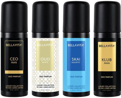 BELLAVITA organic Deo Parfum Travel-Size Gift Set|4x50 ml|Lo...