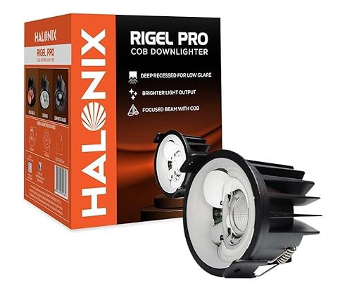 Halonix Rigel Pro 12W Chrome Finish Led Ceiling Cob Light| C...