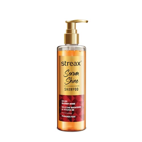 Streax Serum Shine Shampoo, 490ml |Shampoo for Frizzy and Dr...