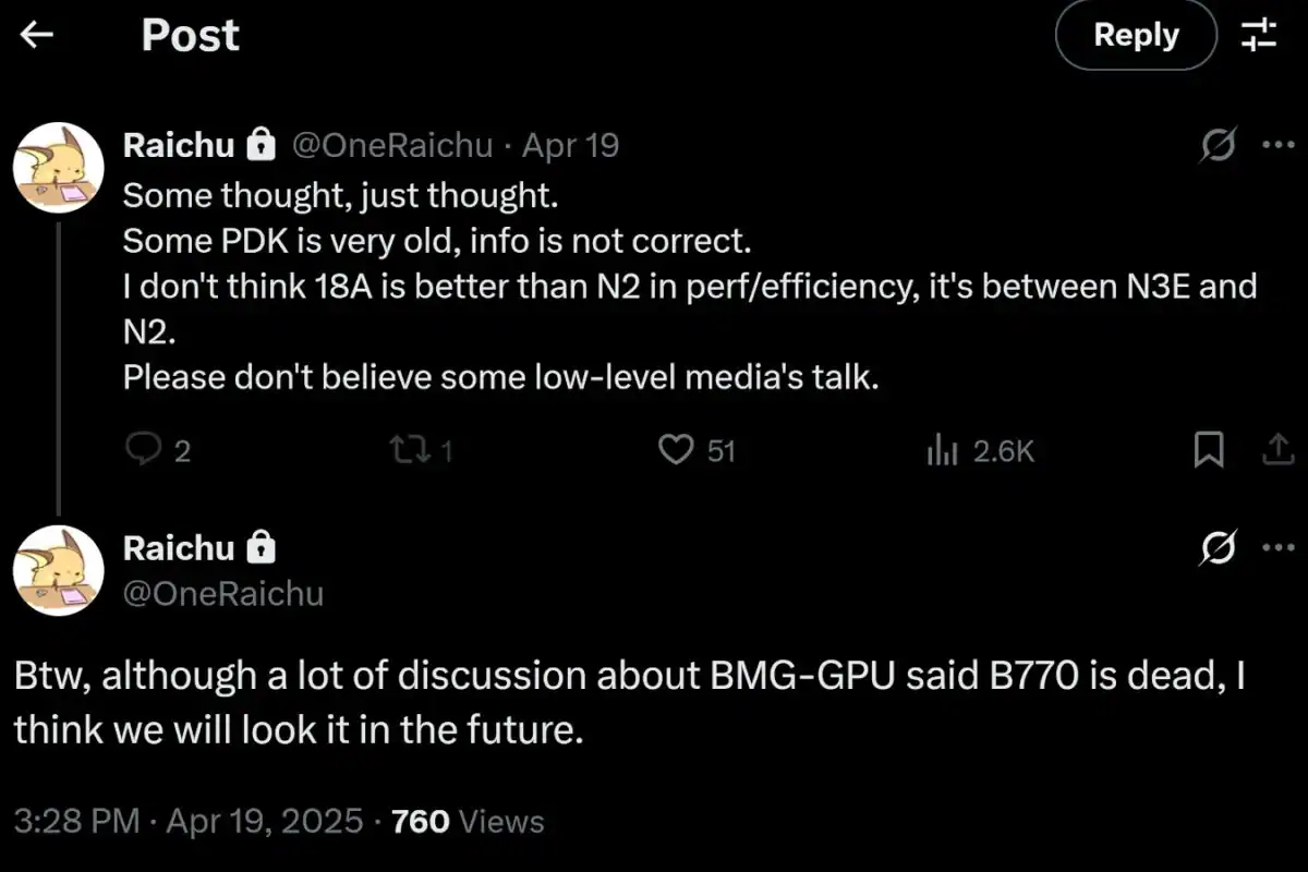Arc B770 Leak